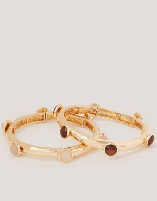 Twin Gemstone Bracelets