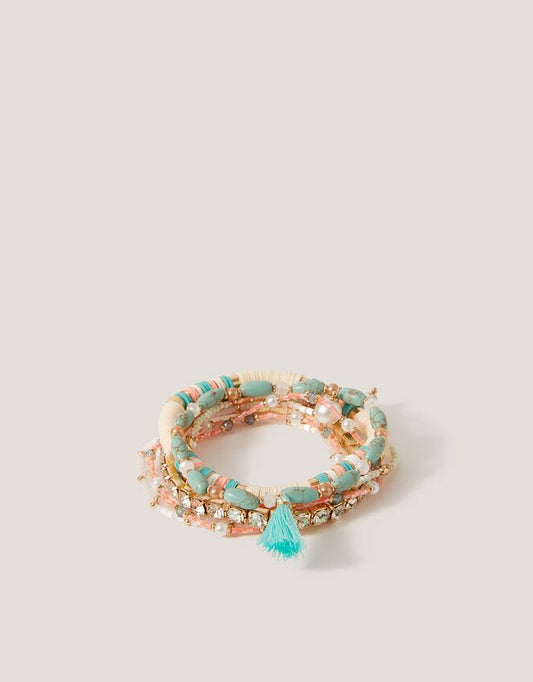 Multi-Pack Bead Bracelets Set